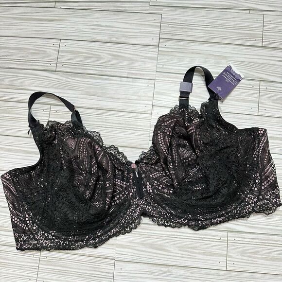 CACIQUE THE SERIOUSLY SEXY COLLECTION LACE UNLINED BALCONETTE BRA 50DDD NWT - Picture 1 of 11